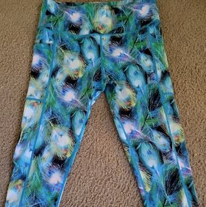 Constantly Varied Gear capri leggings, peacock